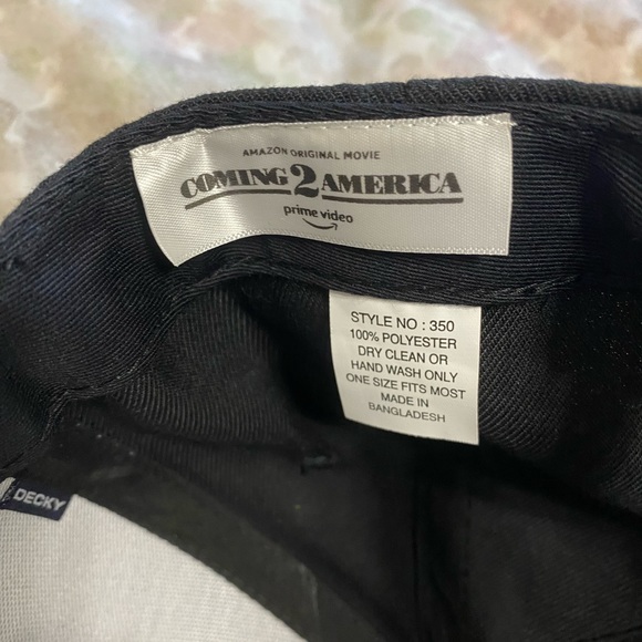 “Coming 2 America” Men's Amazon Original Cast & Crew Hat Black Snapback RARE - Picture 4 of 5